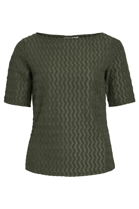 Vila groene dames t-shirt | Vooraanzicht