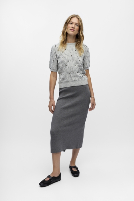 Object grijze dames trui | Model
