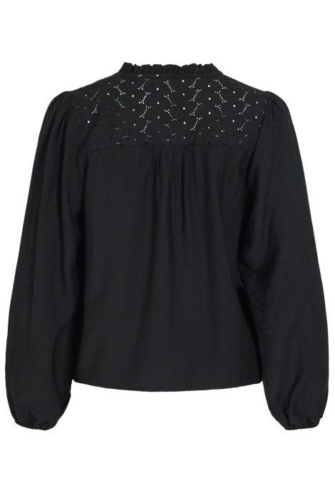 Vila zwarte dames t-shirt | Achteraanzicht