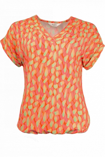 NED T-shirt NOXAN SS CANDY CLUB TRICOT 25S2 TC053 01 389 hemlock
