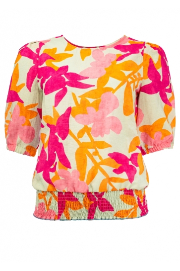 NED T-shirt CAPRO 1 2 SS 25S2 TC055 01 457 pink peacock