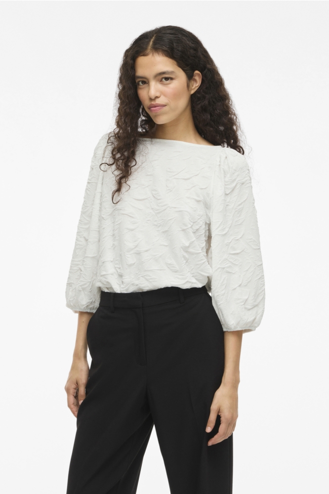 Vila witte dames t-shirt | Model