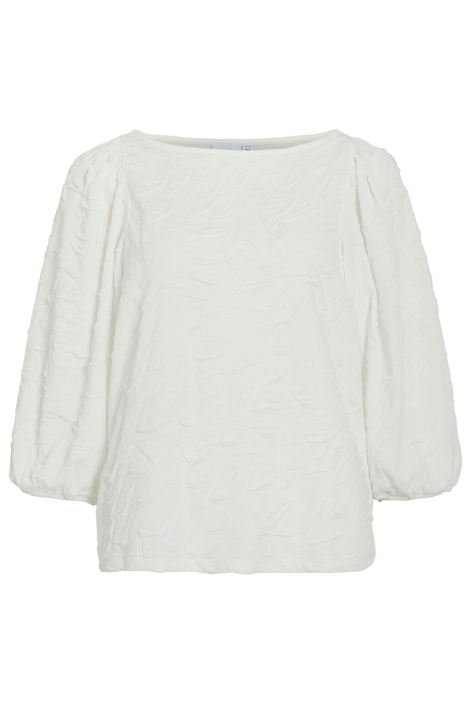 Vila witte dames t-shirt | Vooraanzicht