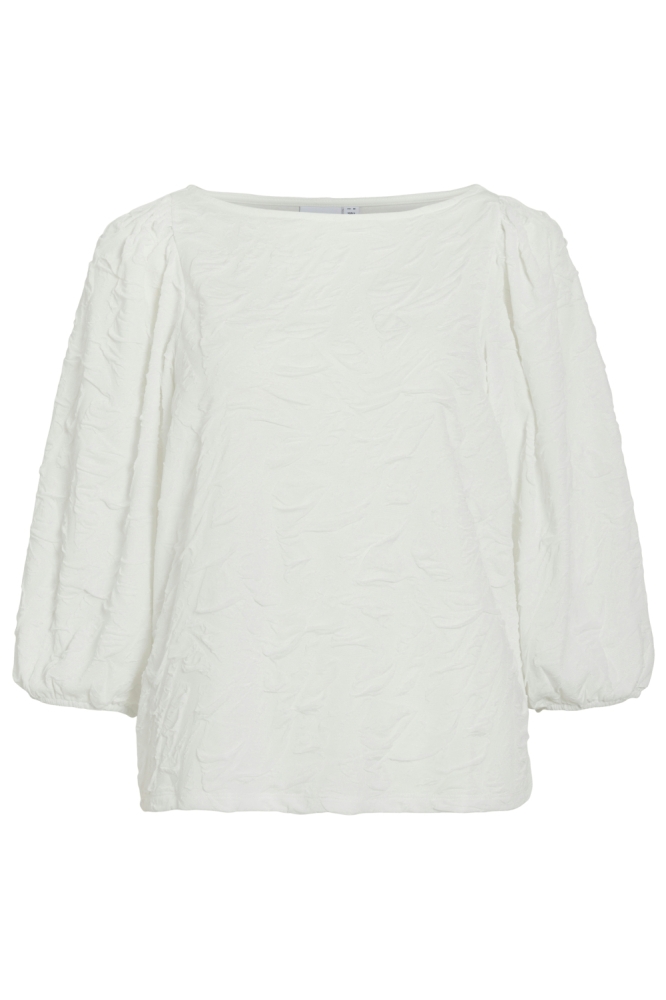 Vila witte dames t-shirt | Vooraanzicht