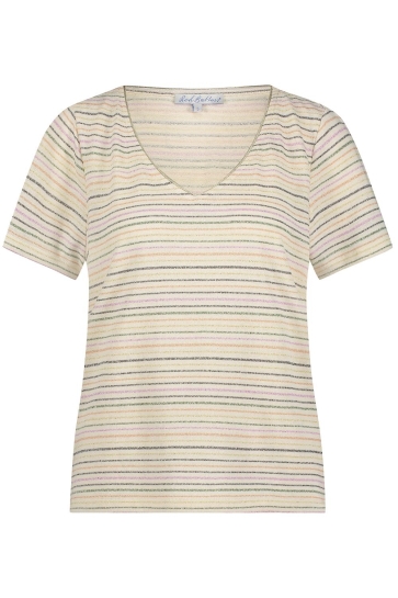 Red Button T-shirt TEE TEMMY MULTISTRIPE SRB4499 277 Pearl Multi