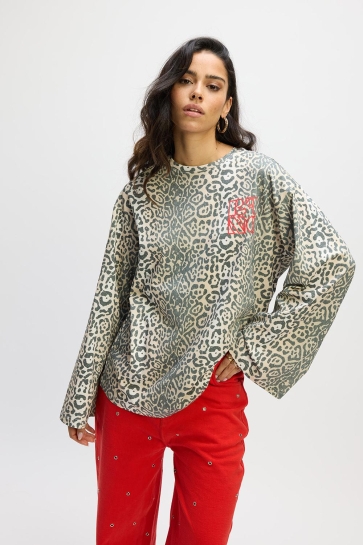 Refined Department T-shirt WINNIE R2502815623 850 LEOPARD
