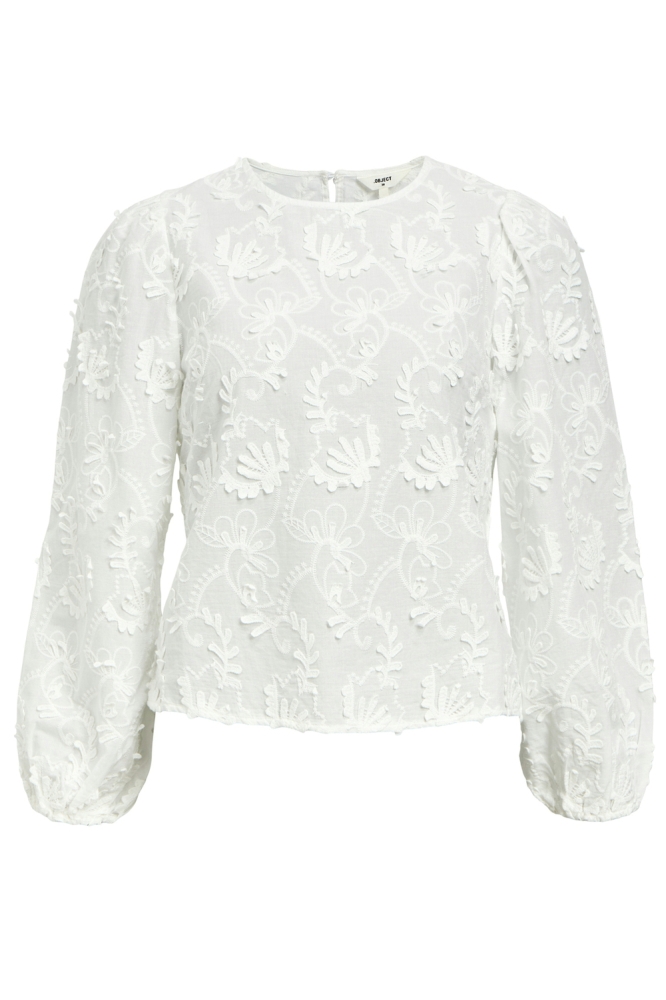 Object witte dames blouse | Vooraanzicht