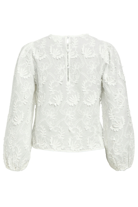 Object witte dames blouse | Achteraanzicht