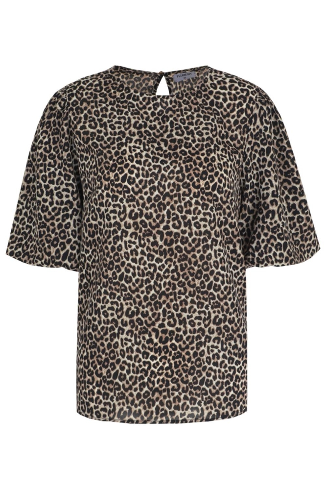 LAUREL TOP 25ZFF01 502001 KHAKI/BLACK
