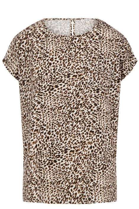 Zusss camel dames t-shirt | Vooraanzicht