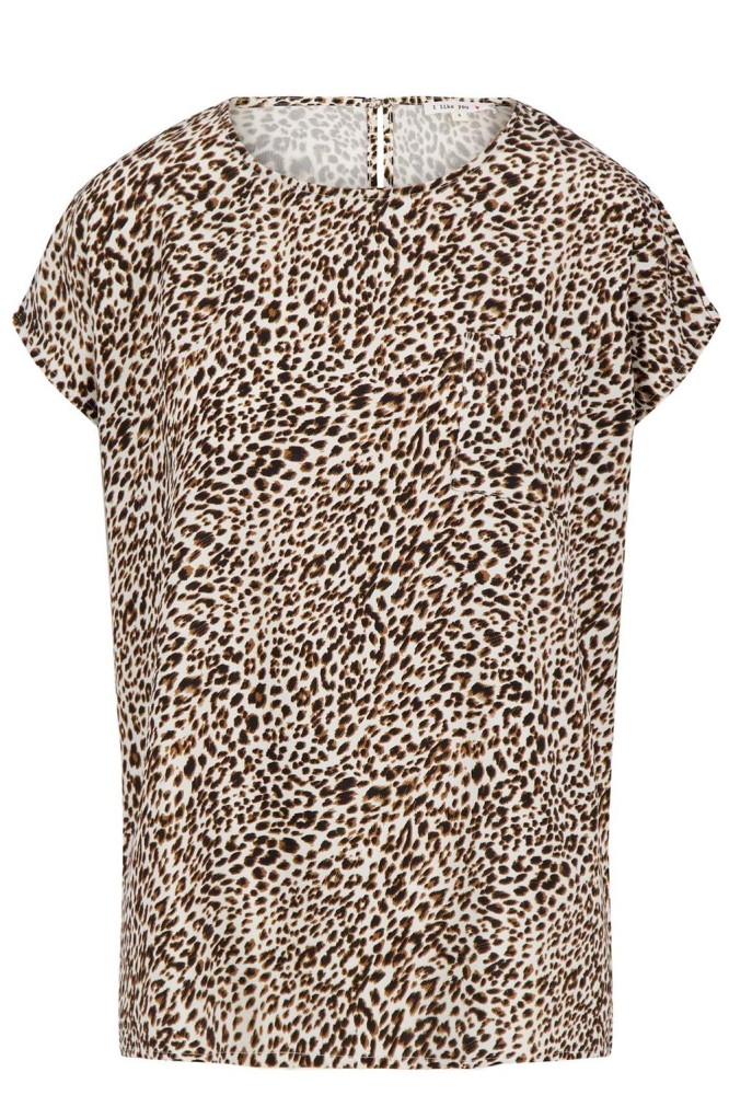 Zusss camel dames t-shirt | Vooraanzicht