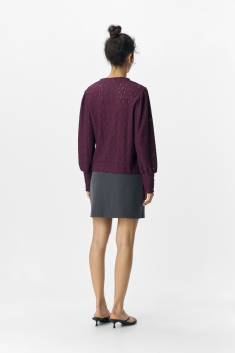 Object bordeaux dames blouse | Model