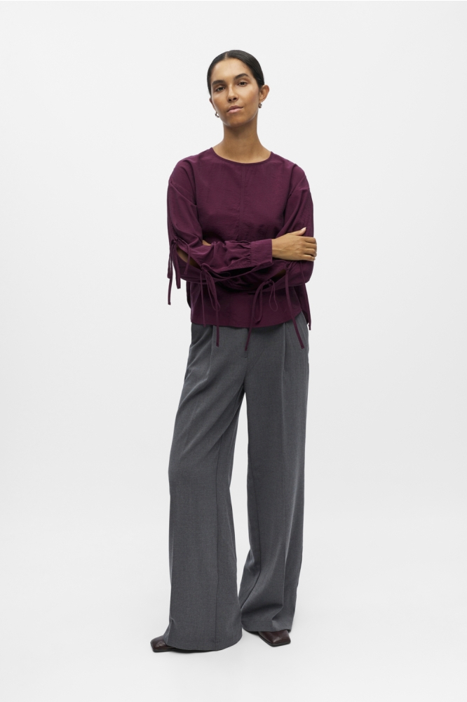 Object bordeaux dames blouse | Model