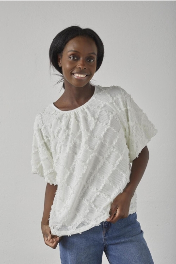 SisterS point T-shirt VAI SS 18560 CREAM