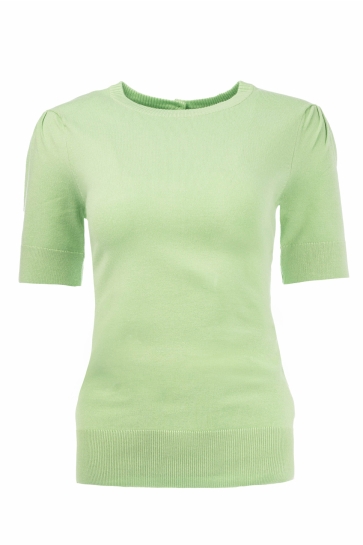 NED T-shirt QUINTY 24 12 SS FLAT KNIT 25S1U10628 389 hemlock