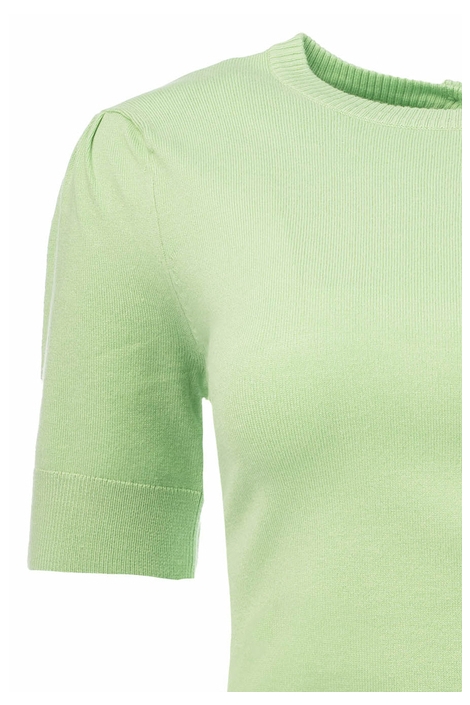 QUINTY 24 12 SS FLAT KNIT 25S1U10628 389 hemlock