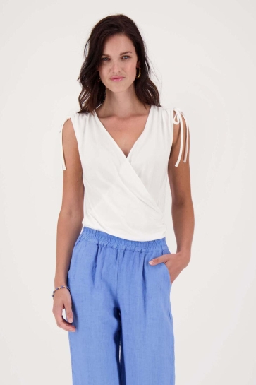 Zusss Top OVERSLAG TOP 0304 159 OFF WHITE