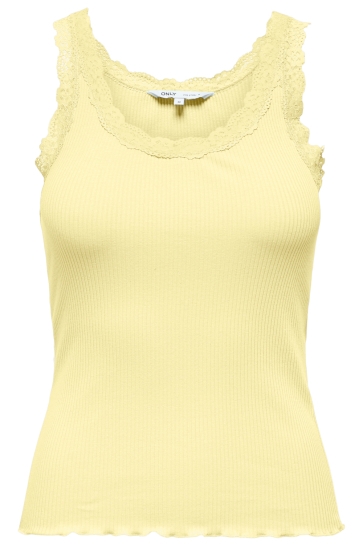 Only Top ONLSARA SHARAI LACE TANK TOP JRS NO 15345994 DOUBLE CREAM