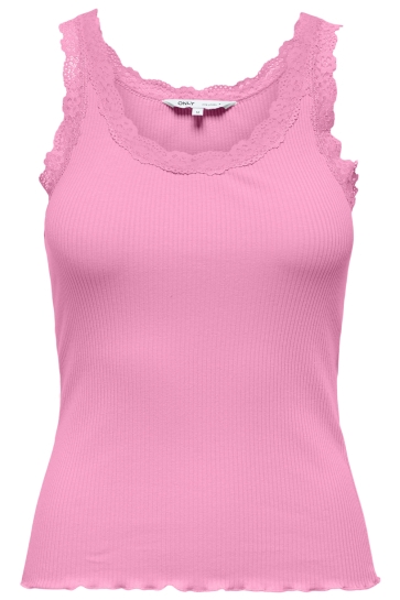 Only Top ONLSARA SHARAI LACE TANK TOP JRS NO 15345994 Begonia Pink