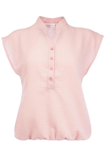 NED Top LUCIE SL WASHED CRINCLE WOVEN 25S4U28702 401 pink