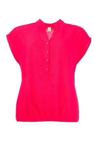 NED Top LUCIE SL WASHED CRINCLE WOVEN 25S4U28702 415 fuchsia