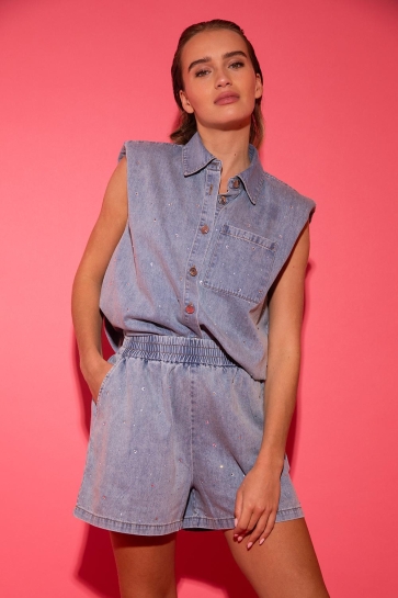 Studio Amaya Vest STORM STORM BLUE