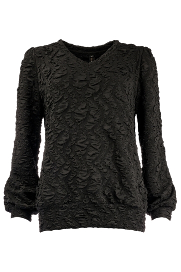 NED T-shirt VERAYA LS RMJ PADDED TRICOT 25W1 U274 02 900 Black