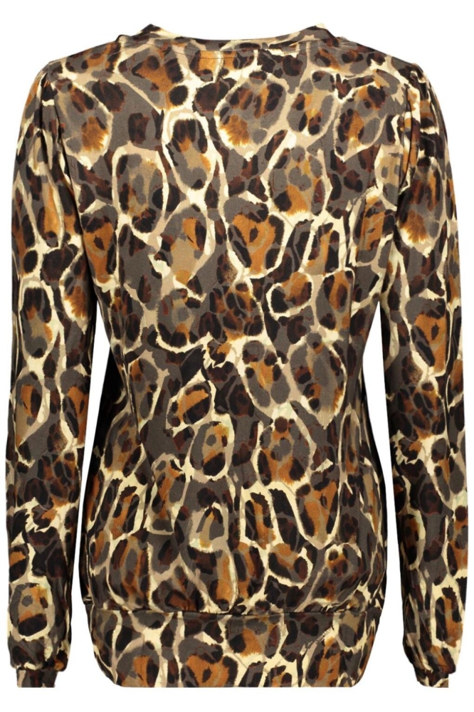 NED camel dames t-shirt | Achteraanzicht