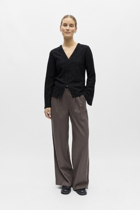 Object zwarte dames blouse | Model