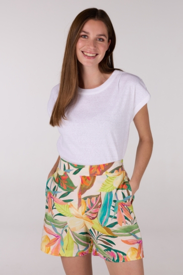 Juffrouw Jansen Top FANTASY HS25 TOP LJ 389 000000 WIT