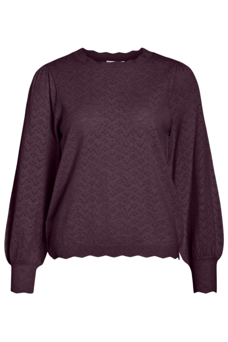 Vila bordeaux dames t-shirt | Vooraanzicht