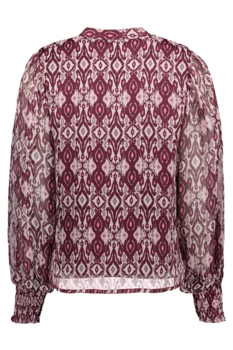Vila bordeaux dames blouse | Achteraanzicht