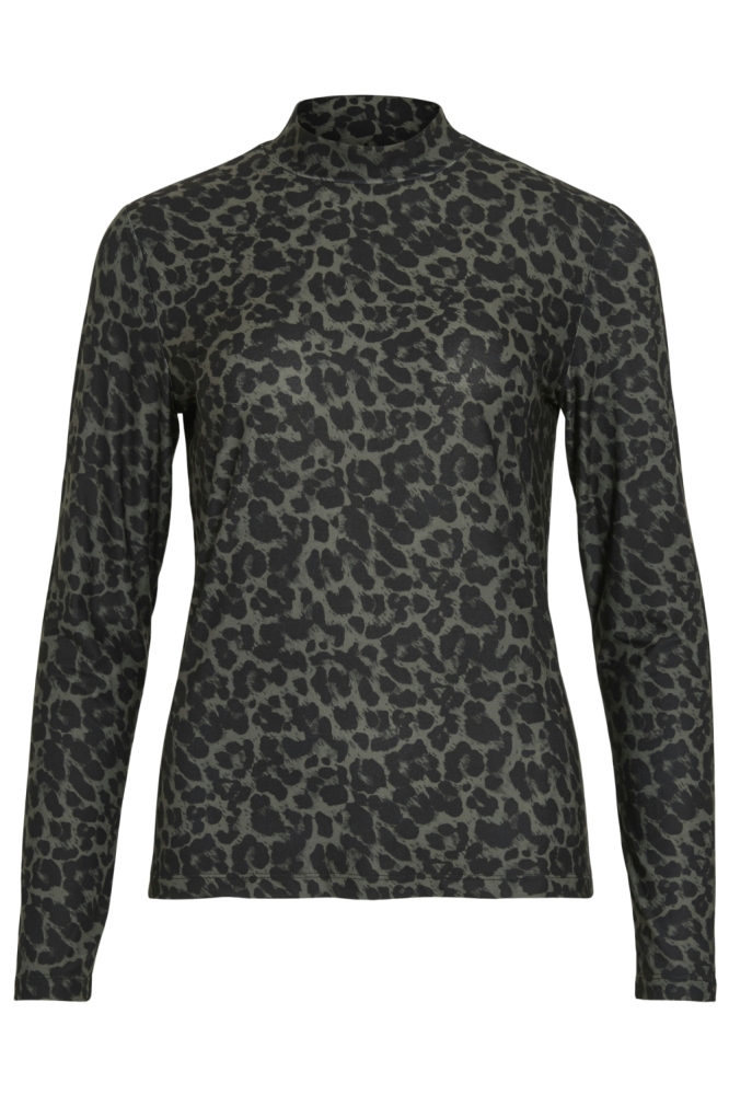 Vila groene dames t-shirt | Vooraanzicht