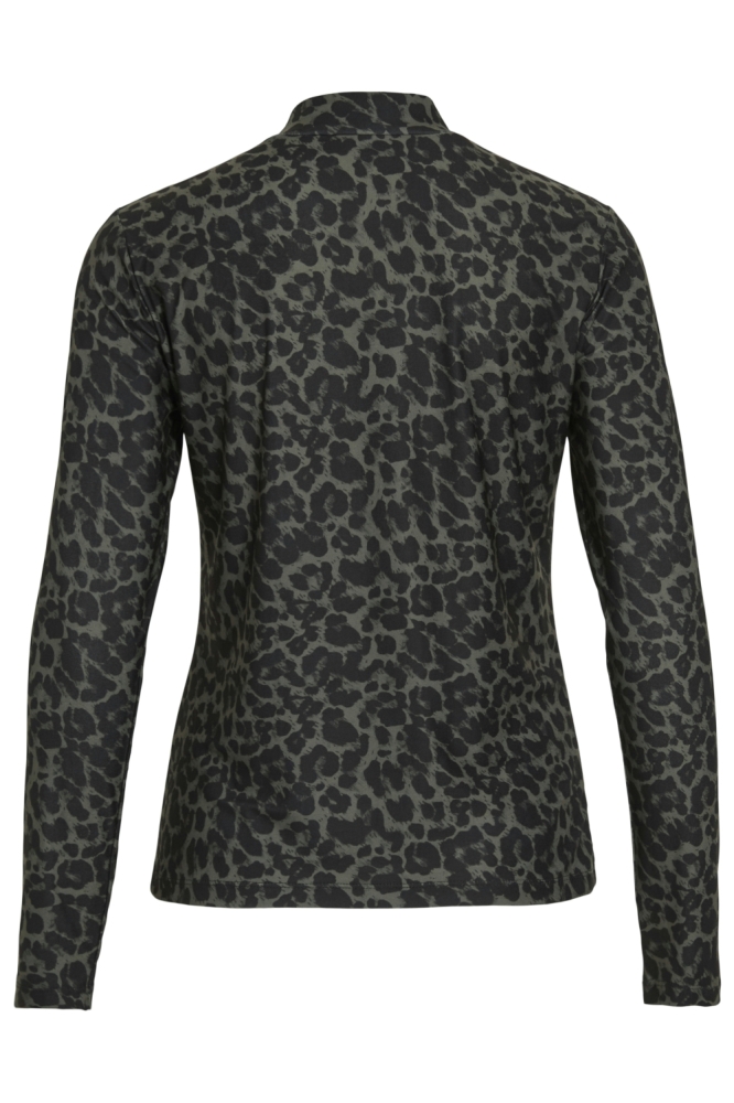 Vila groene dames t-shirt | Achteraanzicht