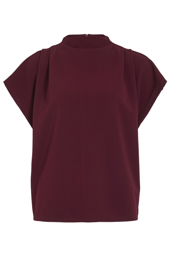 Vila bordeaux dames t-shirt | 