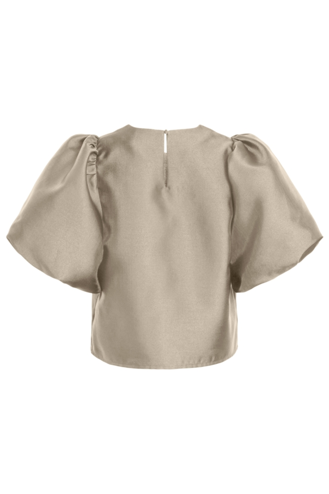 Vila beige dames t-shirt | Achteraanzicht