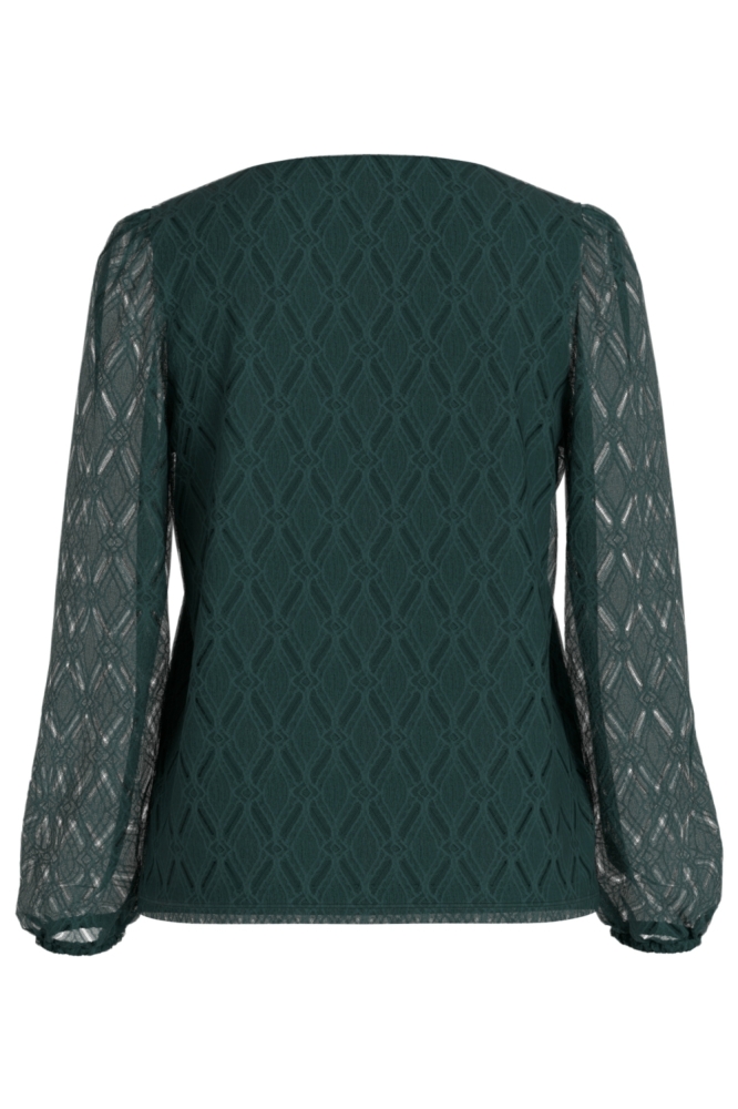 Vila groene dames t-shirt | Achteraanzicht