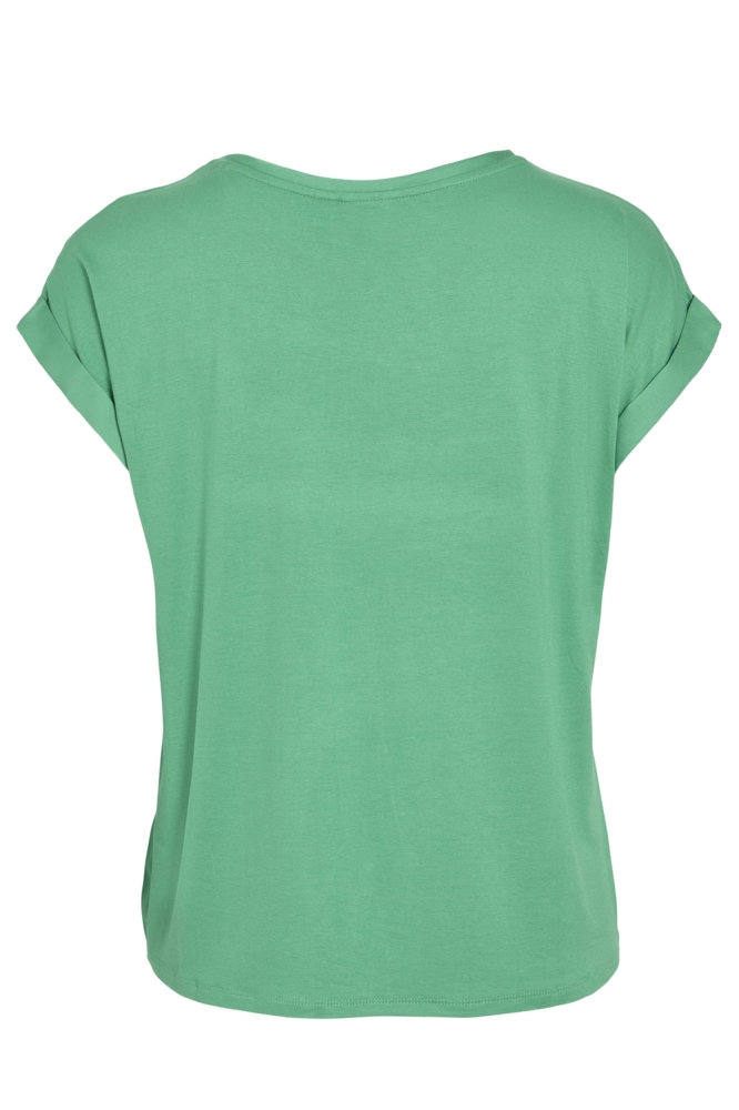 Vila groene dames t-shirt | Achteraanzicht
