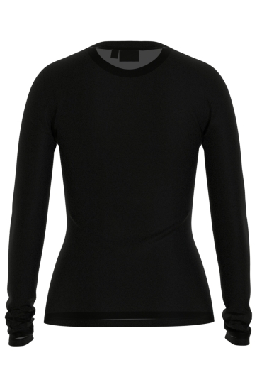 Vila T-shirt VIVOLETTIS CHI O-NECK L/S TOP 14111122 BLACK BEAUTY