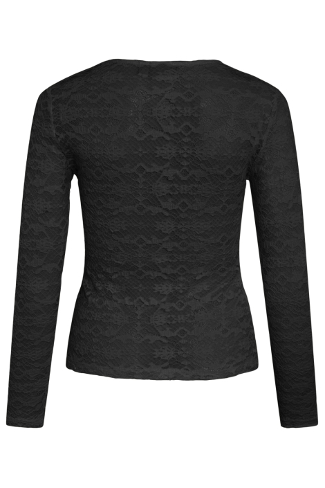 Vila zwarte dames t-shirt | Achteraanzicht