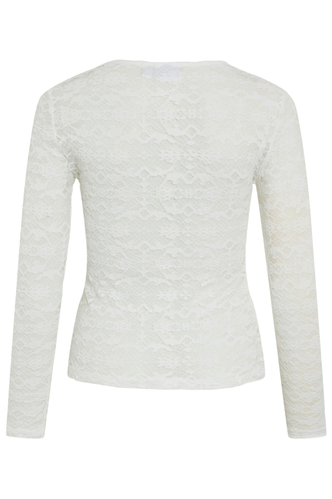 Vila witte dames t-shirt | Achteraanzicht