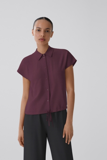 Vila Blouse VISURASHIL S/S SHORT SHIRT/PB 14108930 FIG