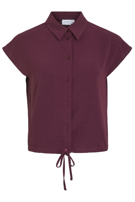 Vila bordeaux dames blouse | Vooraanzicht