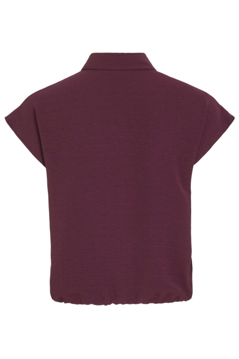 Vila bordeaux dames blouse | Achteraanzicht