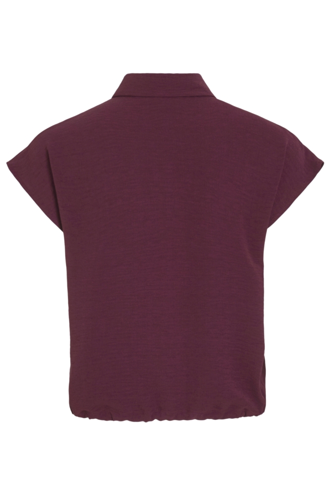 Vila bordeaux dames blouse | Achteraanzicht