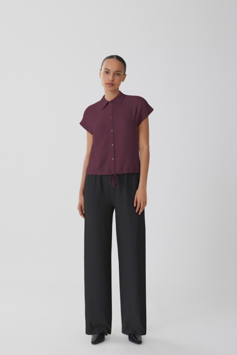Vila bordeaux dames blouse | Model