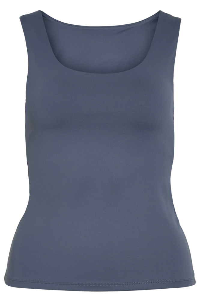 Vila blauwe dames top | Vooraanzicht