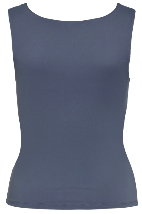Vila blauwe dames top | Achteraanzicht