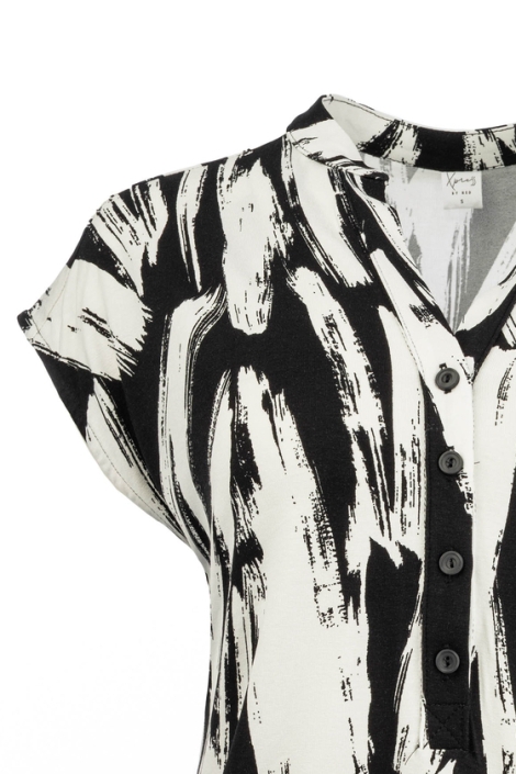 NED witte dames t-shirt | Close up