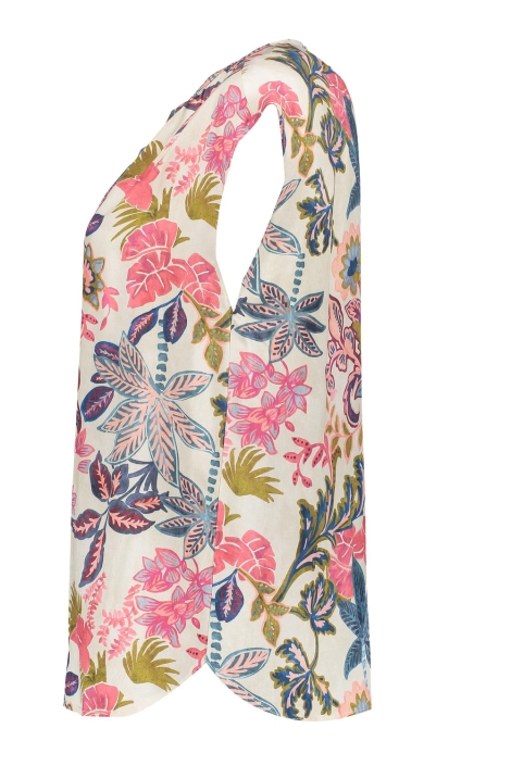 Geisha multi color dames top | Zijaanzicht